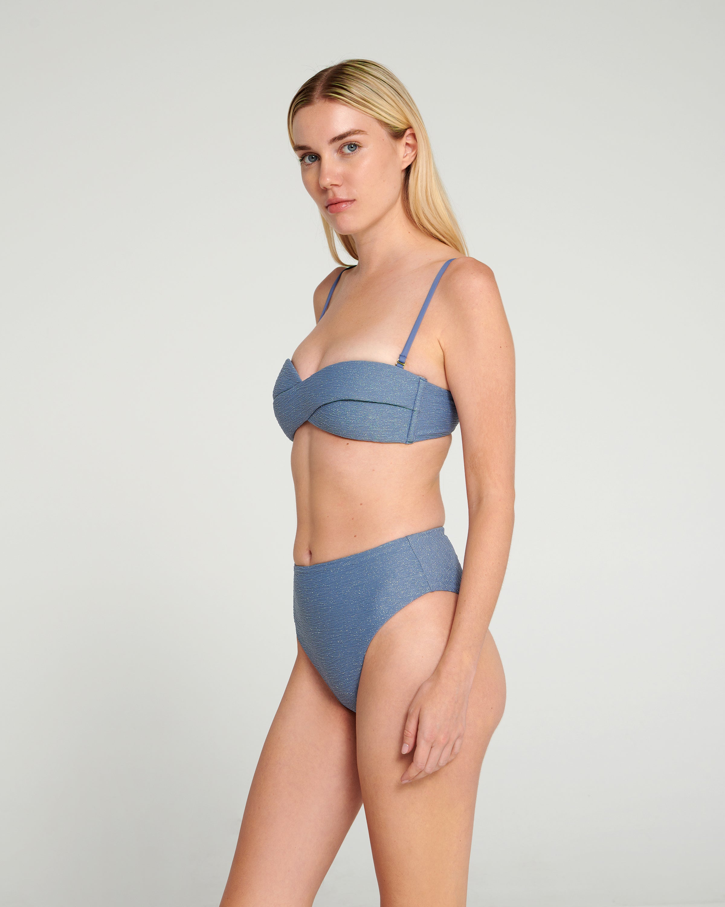 Infinity Bikini Brocade in Grey