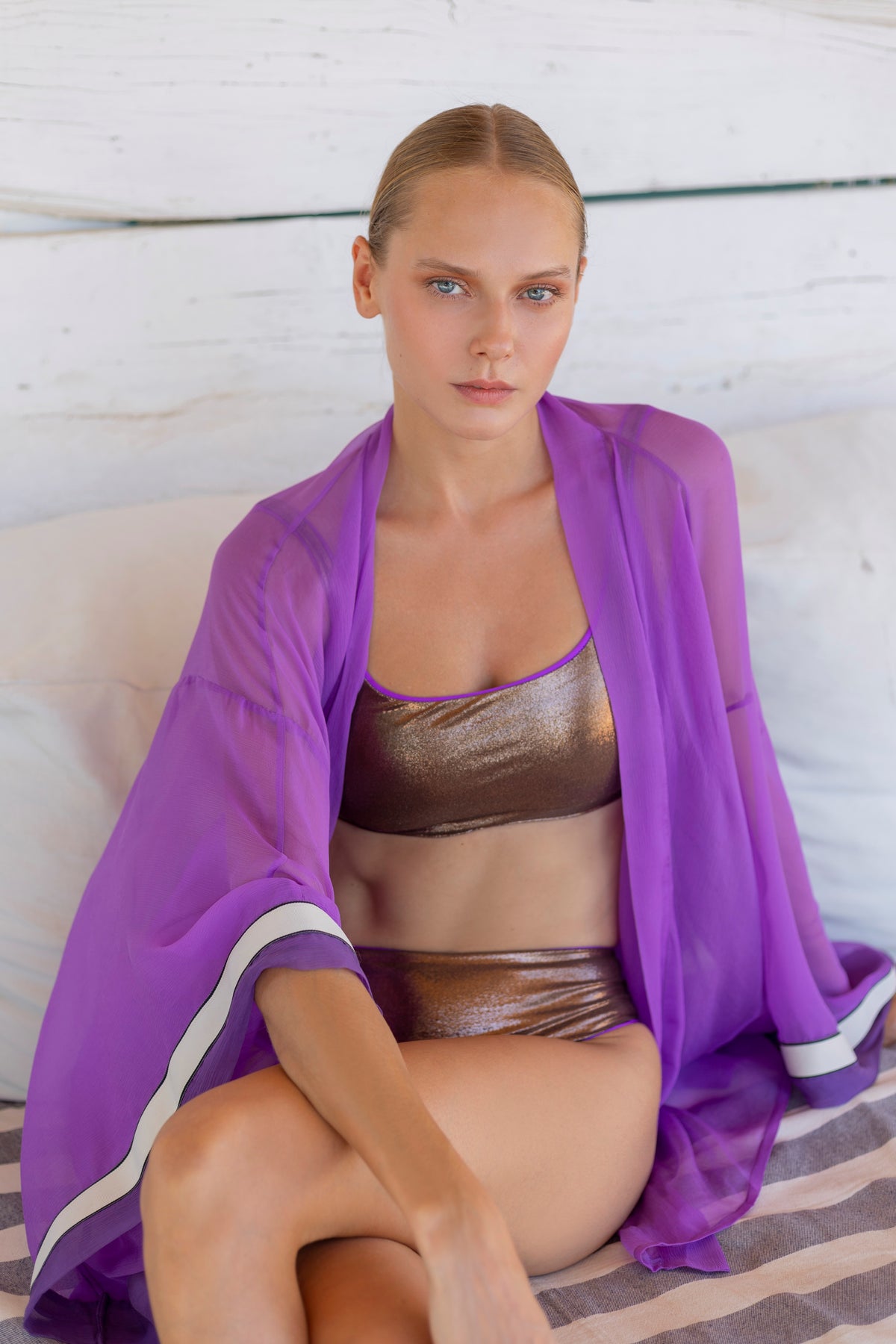 Athena silk kimono