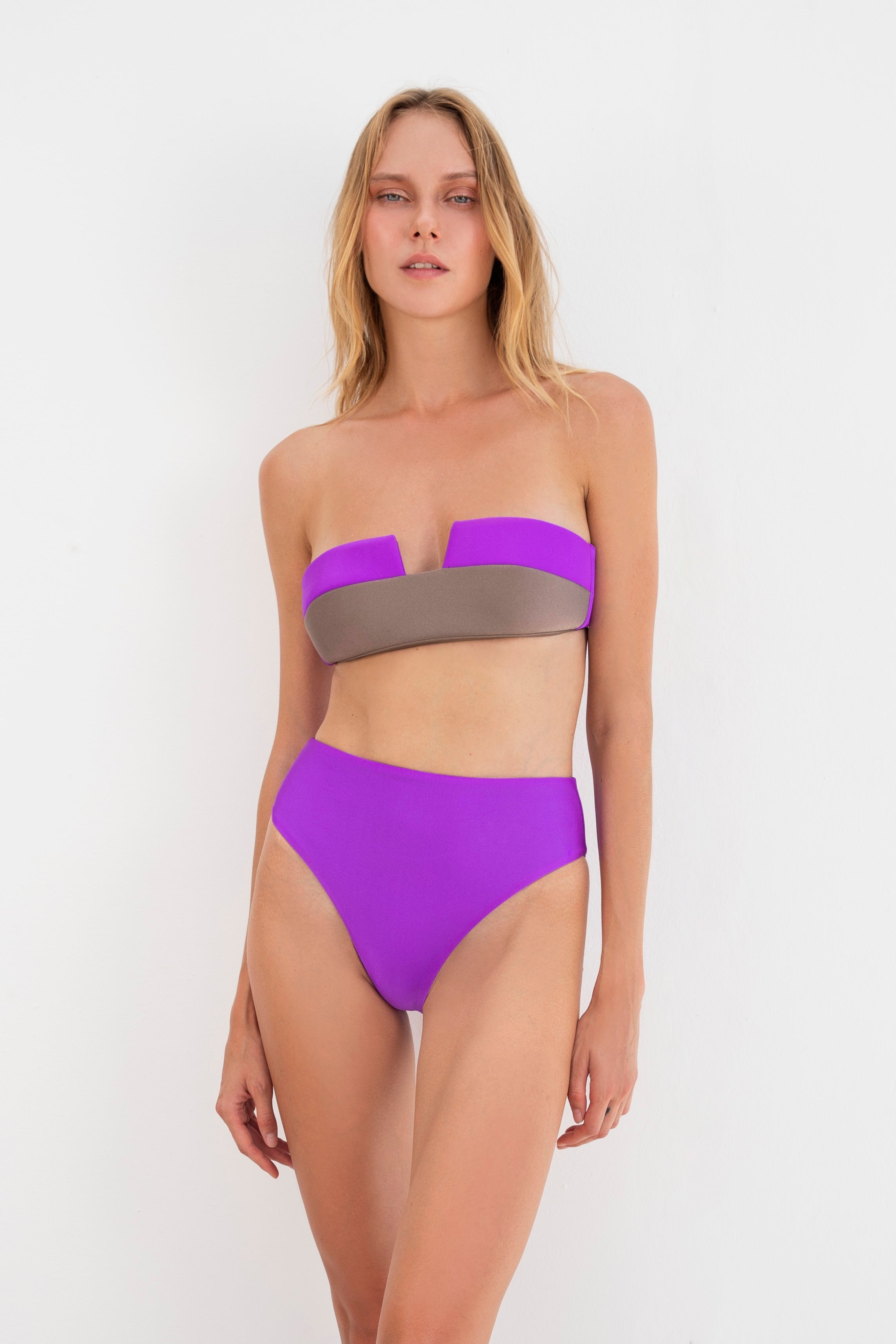 Grace Bikini Double Face in Purple-Mocca