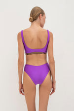 Load image into Gallery viewer, Cyclades bikini double face in purple-bronze

