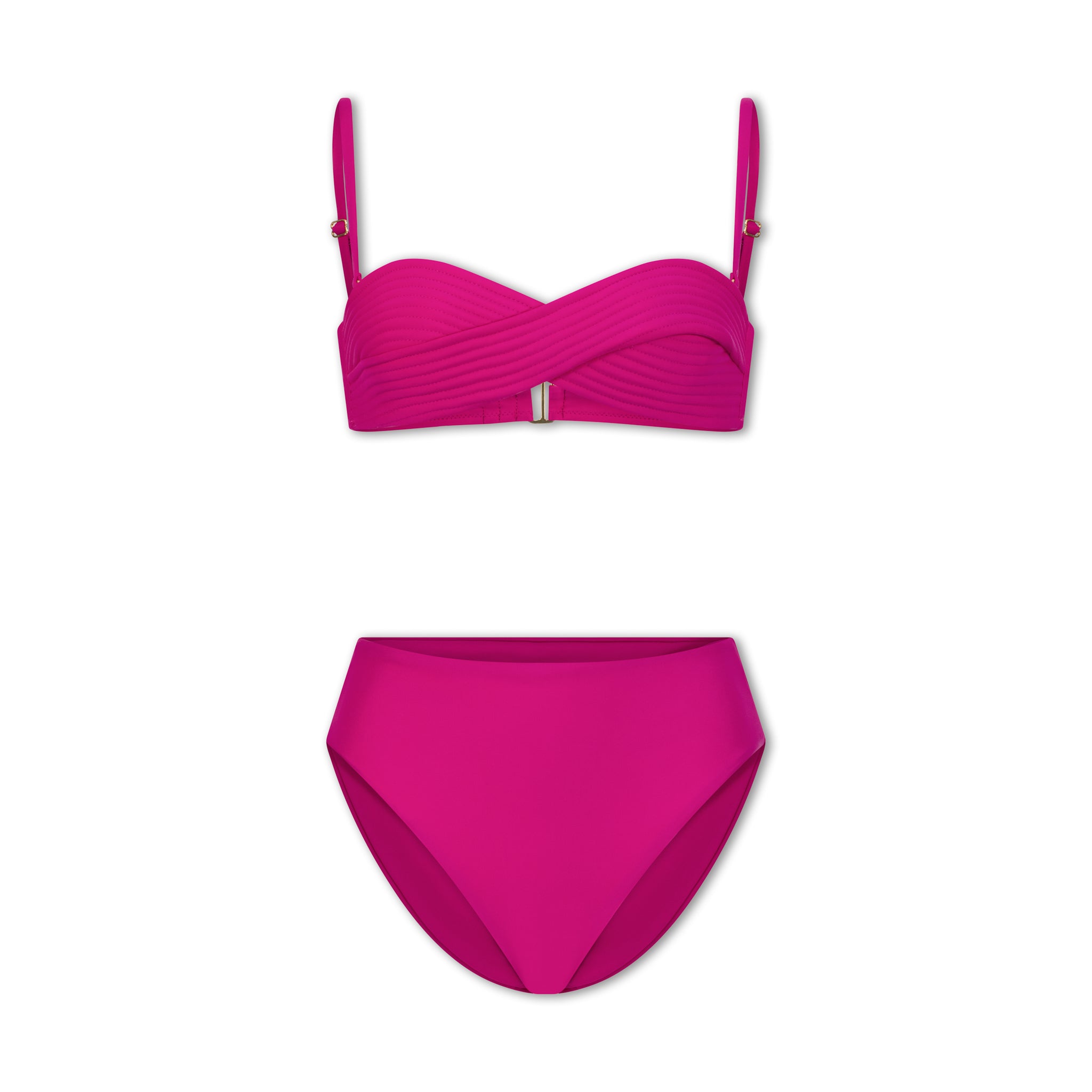 Infinity Bikini Capitone in Magenta