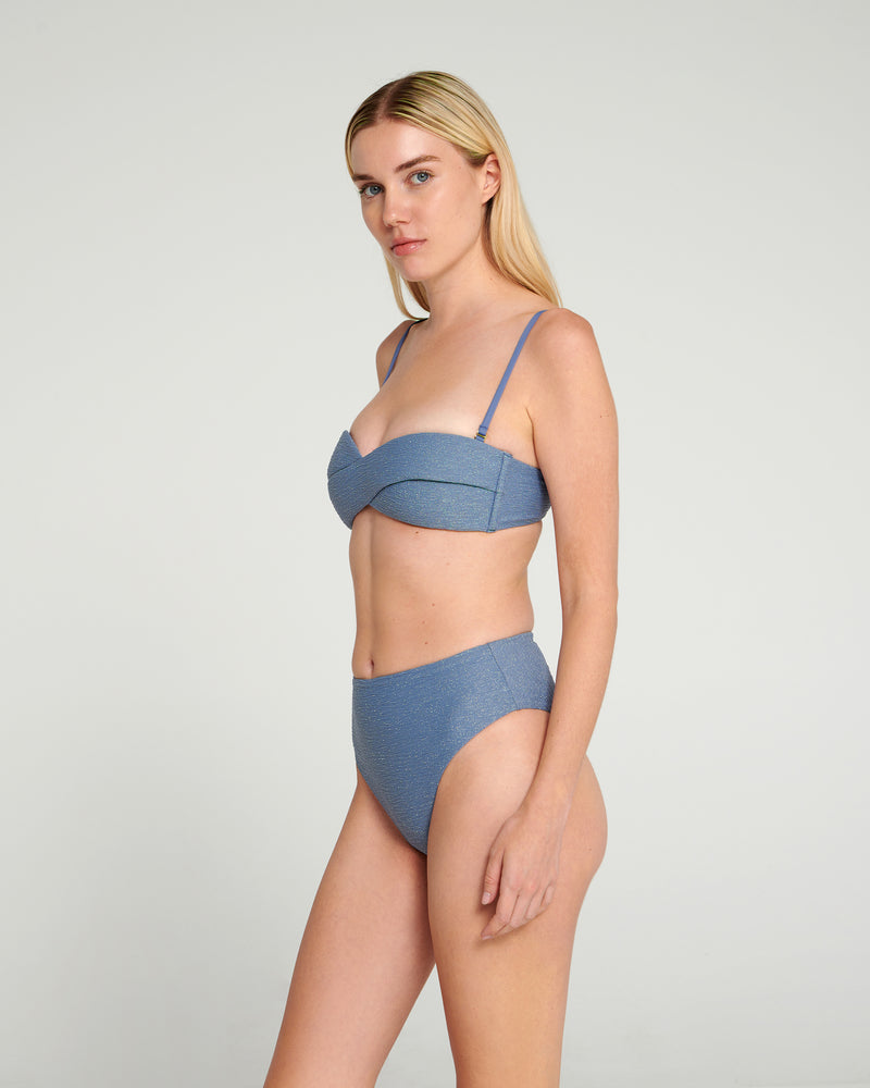 Infinity Bikini Brocade in Grey