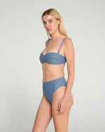 Load image into Gallery viewer, Infinity bikini brocade in grey
