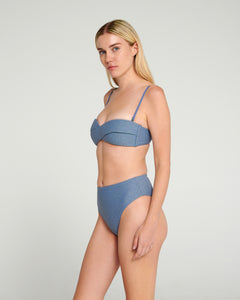 Infinity bikini brocade in grey