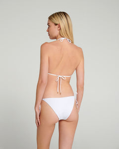 Iris bikini brocade in white