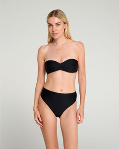 Infinity bikini capitone in black