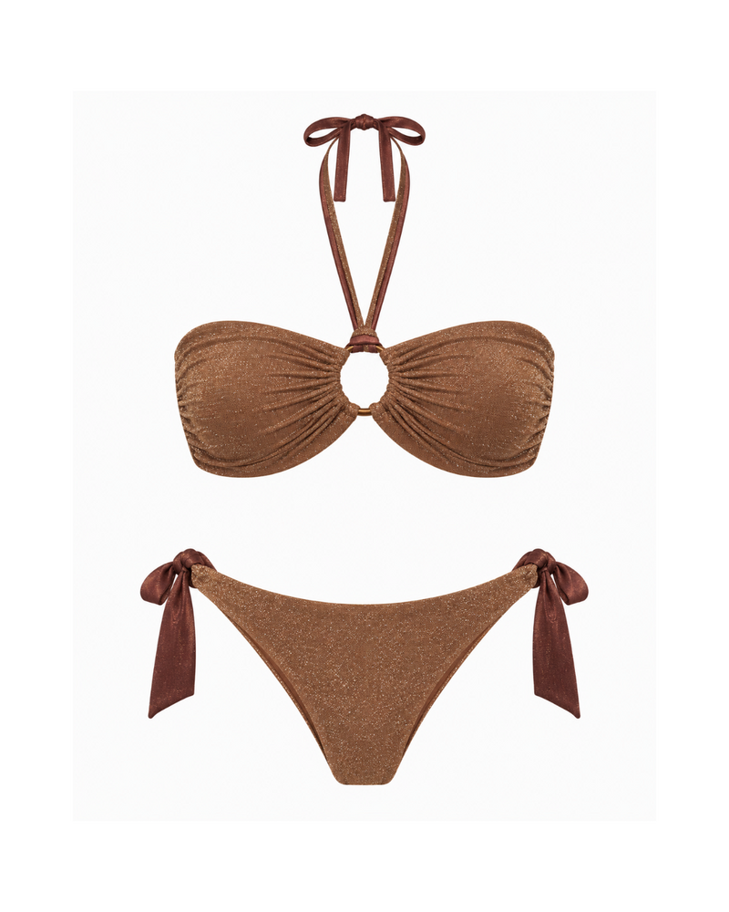 Elya double face in chocolate caramel