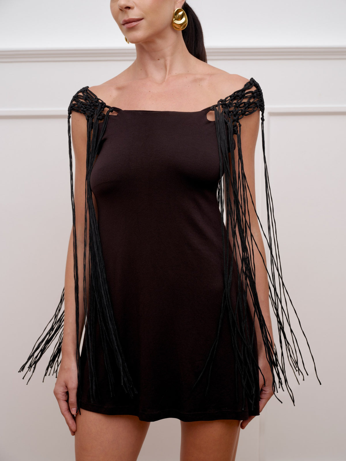Sienna Dress – Fringe Straps – Karima