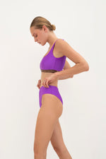 Load image into Gallery viewer, Cyclades bikini double face in purple-bronze
